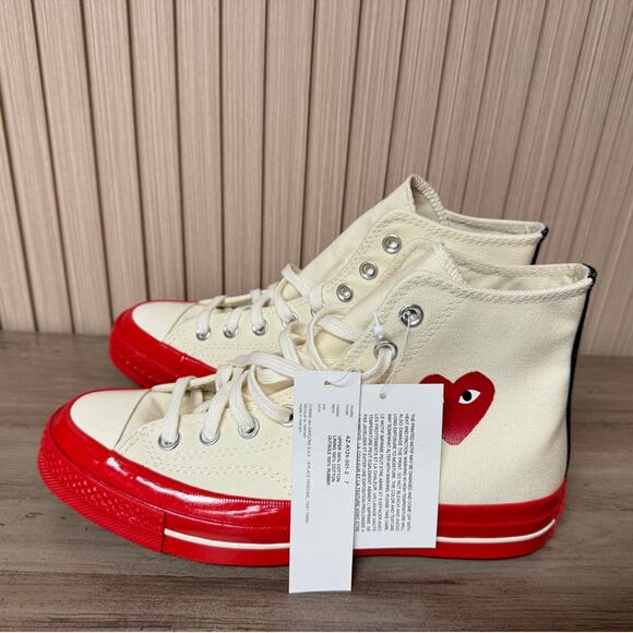 Converse x PLAY Comme des Garçons Chuck 70 A01794C - Unisex Women’s 9 / Men’s 7 - Picture 3 of 13
